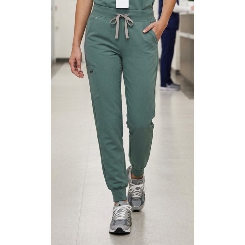 FIGS Zamora Jogger Style Scrub Pants Teal Green W18SW2005 Women's XL